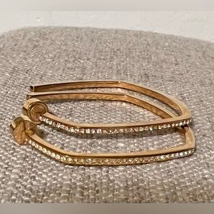 Michael Kors Rose-Gold Hoop Earrings. MKJ4594791